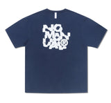 NOMANUAL(ノーマニュアル) CRACKED T-SHIRT - DARK NAVY