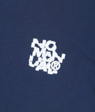 NOMANUAL(ノーマニュアル) CRACKED T-SHIRT - DARK NAVY
