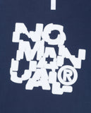 NOMANUAL(ノーマニュアル) CRACKED T-SHIRT - DARK NAVY