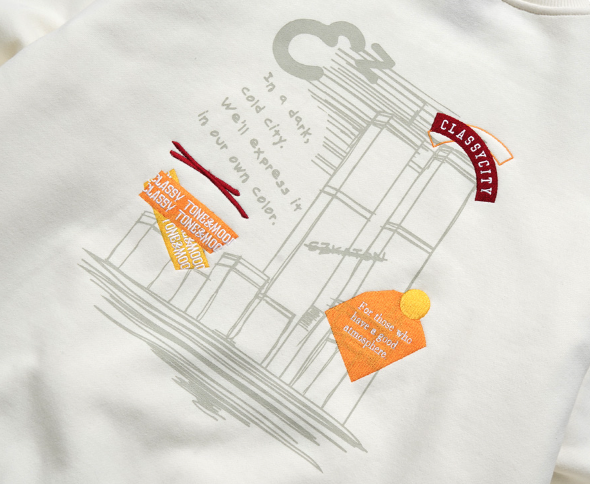 EZKATON (エズカートン) Crazy City Man to Man 4 types JEMT6608