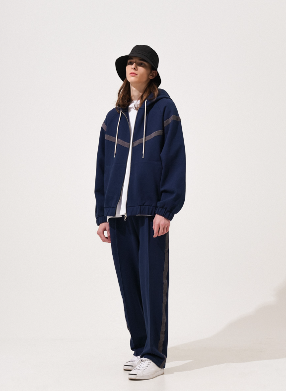 EZKATON (エズカートン) Classy hooded zip up 4 types LMHD6607