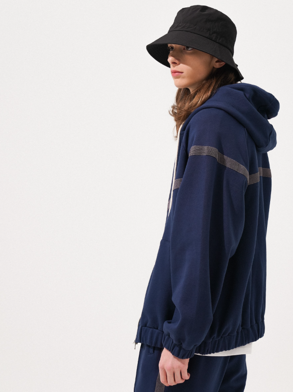 EZKATON (エズカートン) Classy hooded zip up 4 types LMHD6607