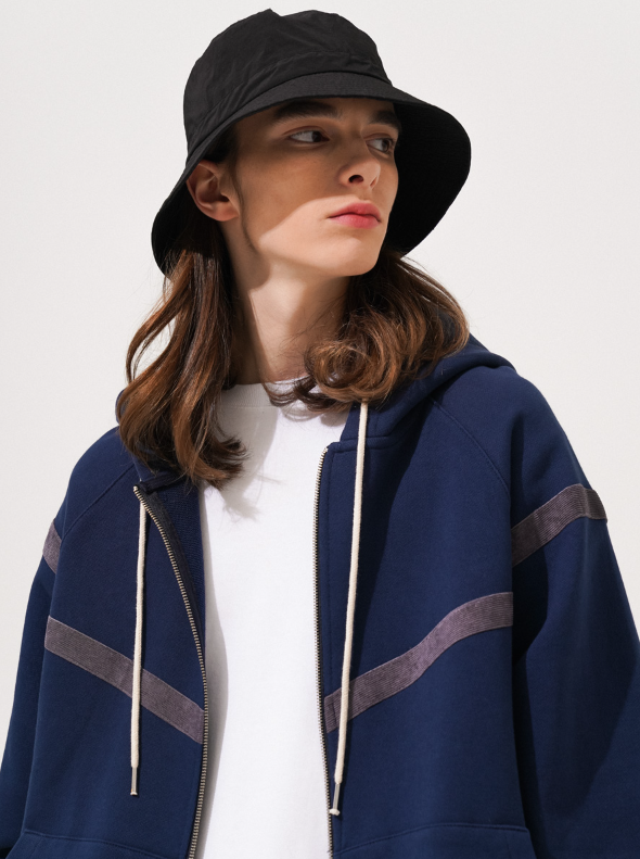 EZKATON (エズカートン) Classy hooded zip up 4 types LMHD6607