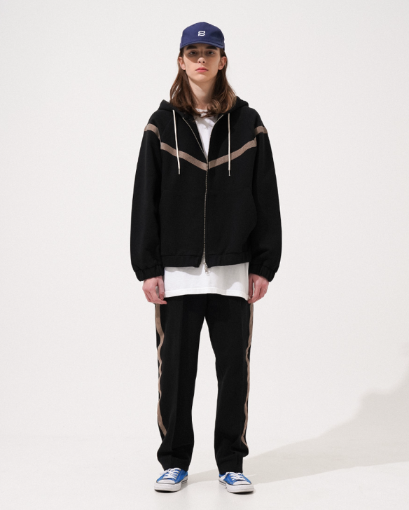 EZKATON (エズカートン) Classy hooded zip up 4 types LMHD6607