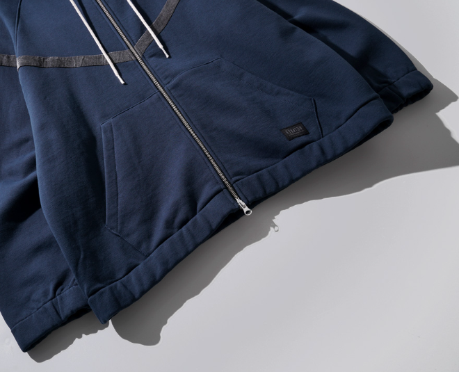 EZKATON (エズカートン) Classy hooded zip up 4 types LMHD6607