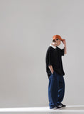 パーステップ(PERSTEP) GATHER WIDE DENIM PANTS 1COLOR BJLP4490