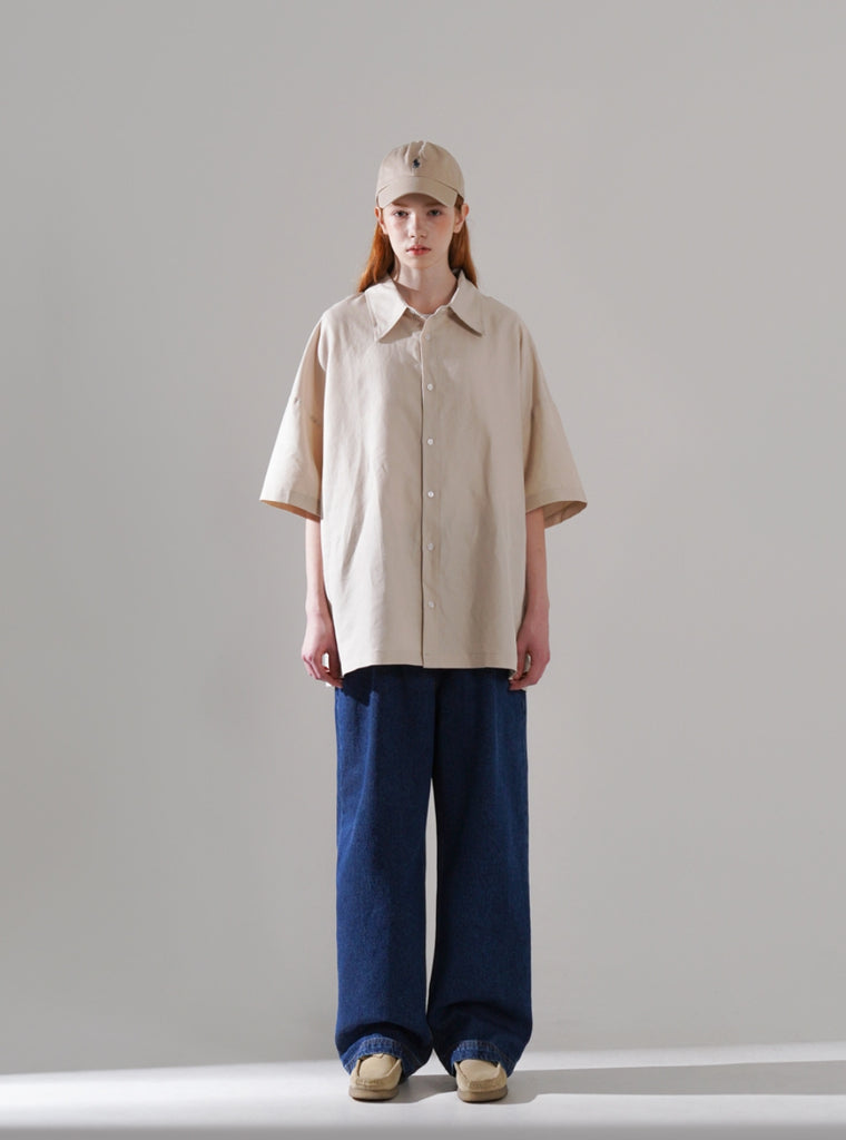 パーステップ(PERSTEP) GATHER WIDE DENIM PANTS 1COLOR BJLP4490