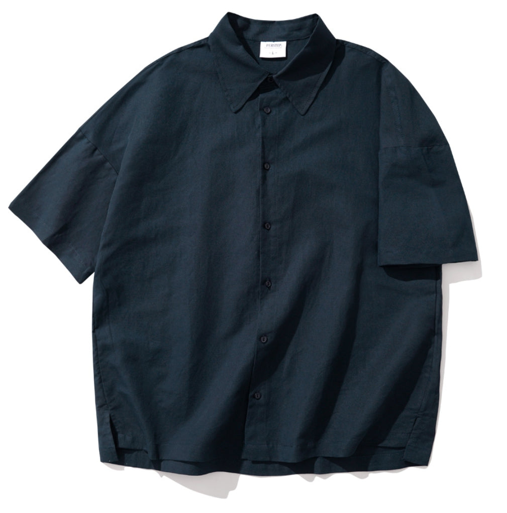 パーステップ(PERSTEP) CANVAS HEAVY LINEN SHIRT 3COLOR SMSS4488
