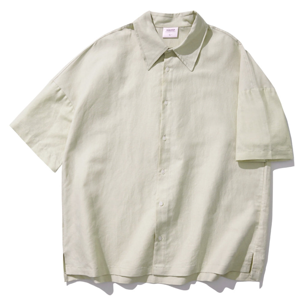パーステップ(PERSTEP) CANVAS HEAVY LINEN SHIRT 3COLOR SMSS4488