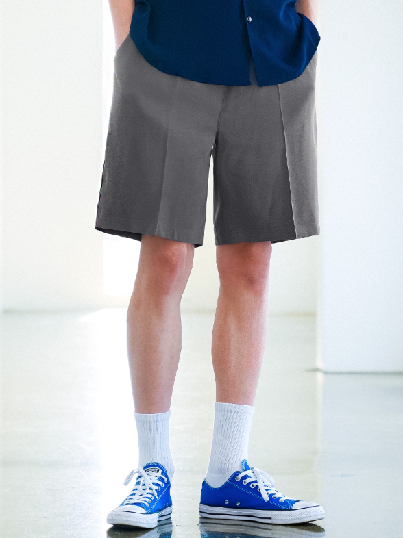 EZKATON (エズカートン) Soft Basic Short Pants Charcoal SHSP6599