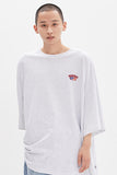 ベドインベド(BADINBAD) LAYER LOGO TEE_LIGHT GREY