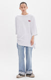 ベドインベド(BADINBAD) LAYER LOGO TEE_LIGHT GREY