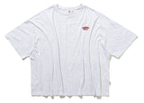 ベドインベド(BADINBAD) LAYER LOGO TEE_LIGHT GREY
