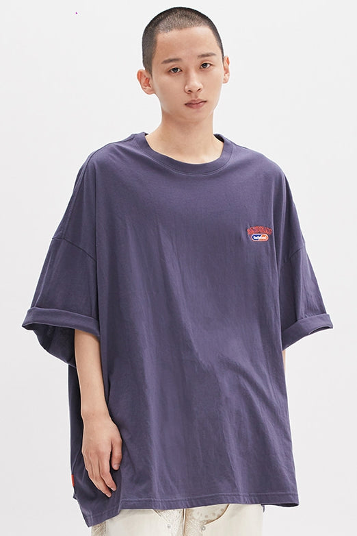 ベドインベド(BADINBAD) LAYER LOGO TEE_CHARCOAL
