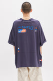 ベドインベド(BADINBAD) LAYER LOGO TEE_CHARCOAL