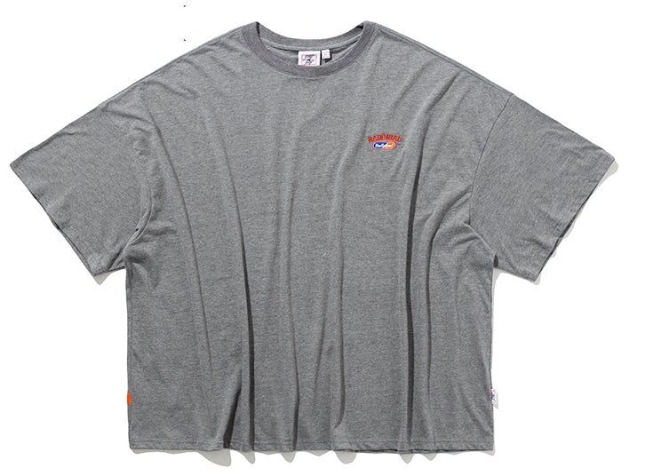ベドインベド(BADINBAD) LAYER LOGO TEE_GREY