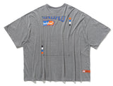 ベドインベド(BADINBAD) LAYER LOGO TEE_GREY