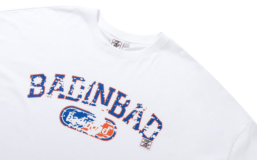 ベドインベド(BADINBAD) ENDURING LOGO TEE_WHITE