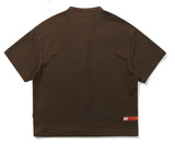 ベドインベド(BADINBAD) KNIT ZIP UP TEE_BROWN