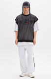 ベドインベド(BADINBAD) KNIT NETTING VEST_BLACK