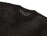 ベドインベド(BADINBAD) KNIT NETTING VEST_BLACK