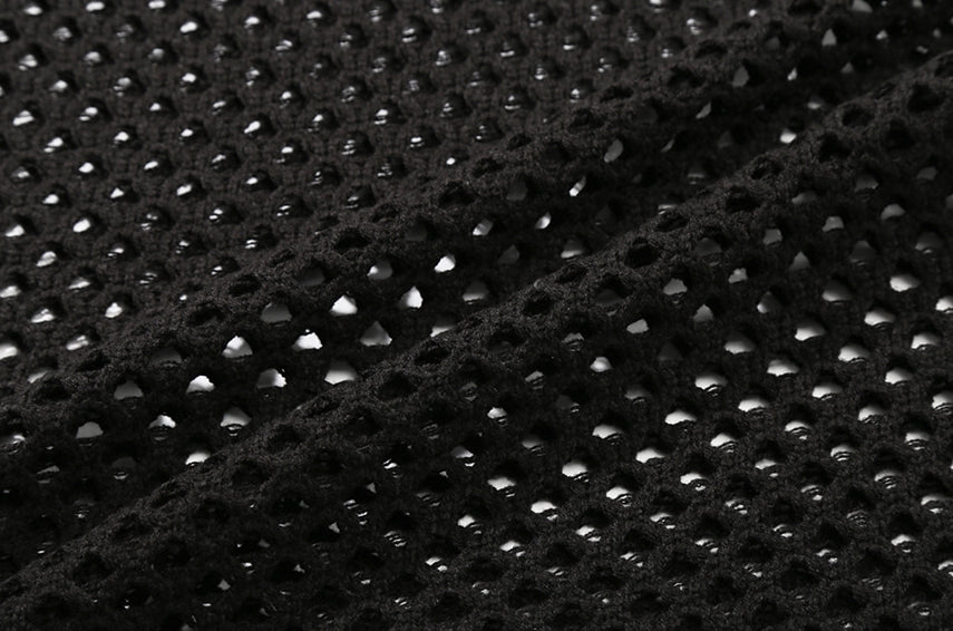 ベドインベド(BADINBAD) KNIT NETTING VEST_BLACK