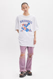 ベドインベド(BADINBAD) CUPID PAINTING TEE_LIGHT GREY
