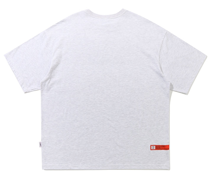 ベドインベド(BADINBAD) CUPID PAINTING TEE_LIGHT GREY