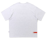 ベドインベド(BADINBAD) CUPID PAINTING TEE_LIGHT GREY