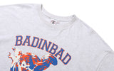 ベドインベド(BADINBAD) CUPID PAINTING TEE_LIGHT GREY