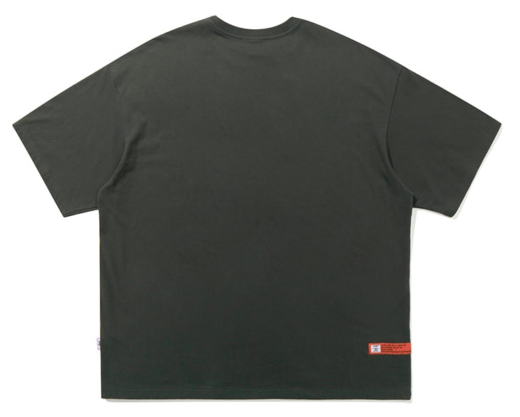 ベドインベド(BADINBAD) CUPID PAINTING TEE_CHARCOAL