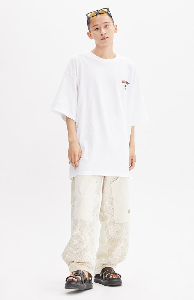 ベドインベド(BADINBAD) PRANK SNAKE LOGO TEE_WHITE