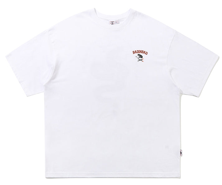 ベドインベド(BADINBAD) PRANK SNAKE LOGO TEE_WHITE