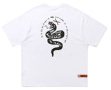 ベドインベド(BADINBAD) PRANK SNAKE LOGO TEE_WHITE