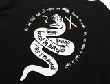 ベドインベド(BADINBAD) PRANK SNAKE LOGO TEE_BLACK