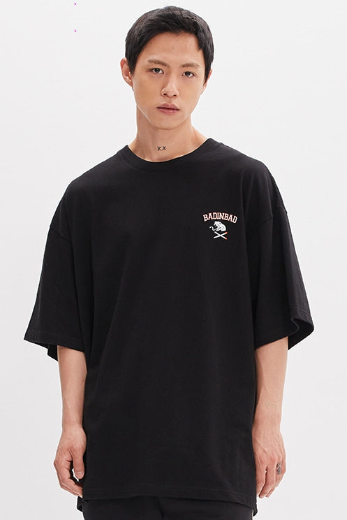 ベドインベド(BADINBAD) PRANK SNAKE LOGO TEE_BLACK