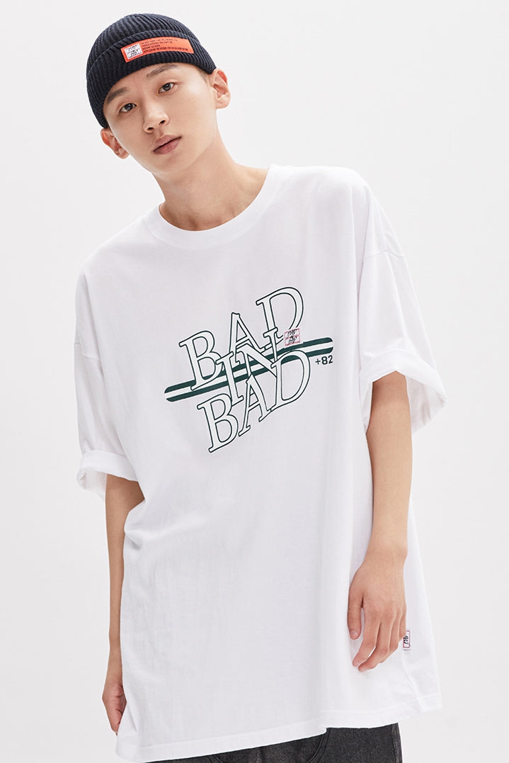 ベドインベド(BADINBAD) NEO LOGO TEE_WHITE
