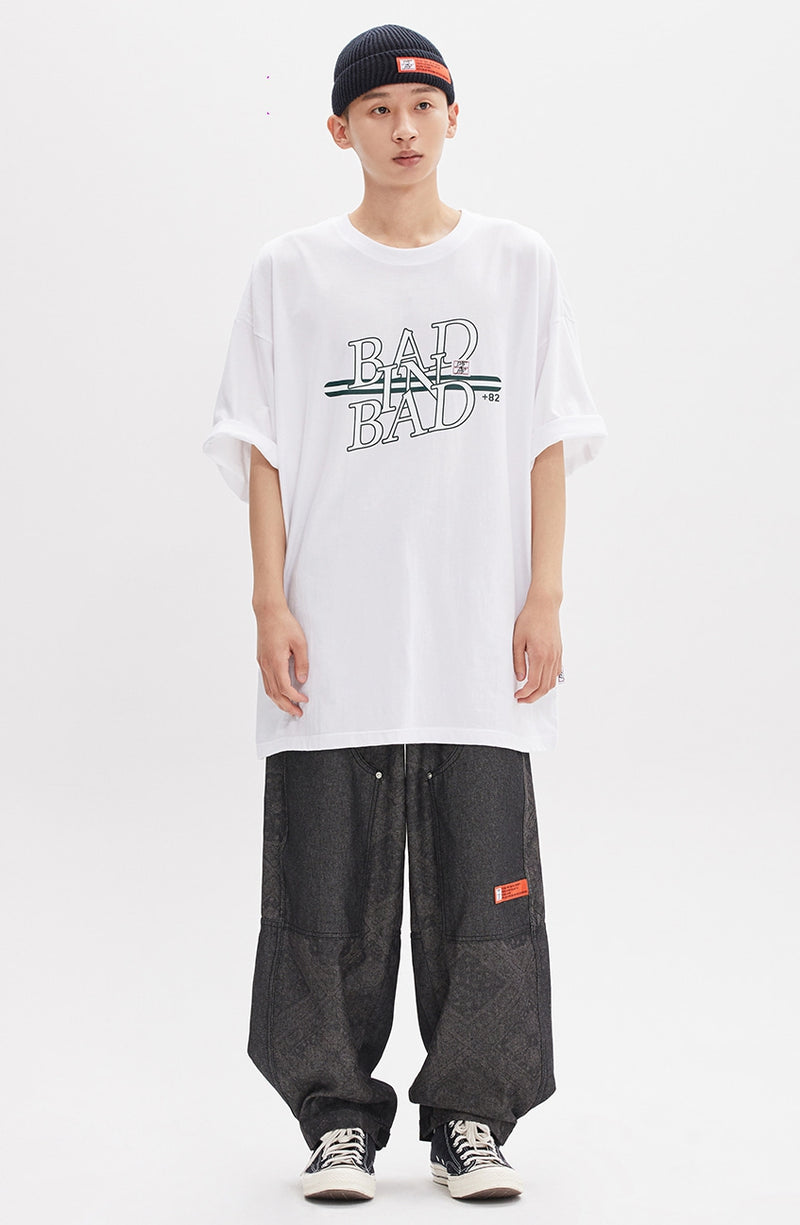 ベドインベド(BADINBAD) NEO LOGO TEE_WHITE