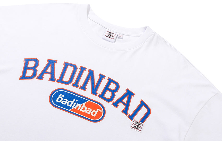 ベドインベド(BADINBAD) ESSENTIAL ARCH LOGO TEE_WHITE