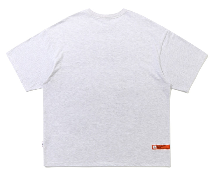 ベドインベド(BADINBAD) ESSENTIAL ARCH LOGO TEE_LIGHT GREY