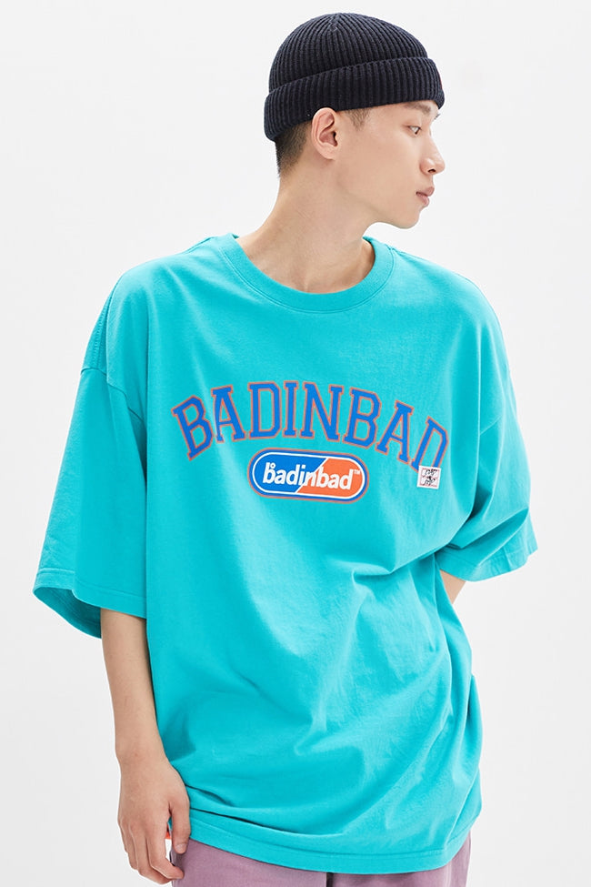 ベドインベド(BADINBAD) ESSENTIAL ARCH LOGO TEE_MINT