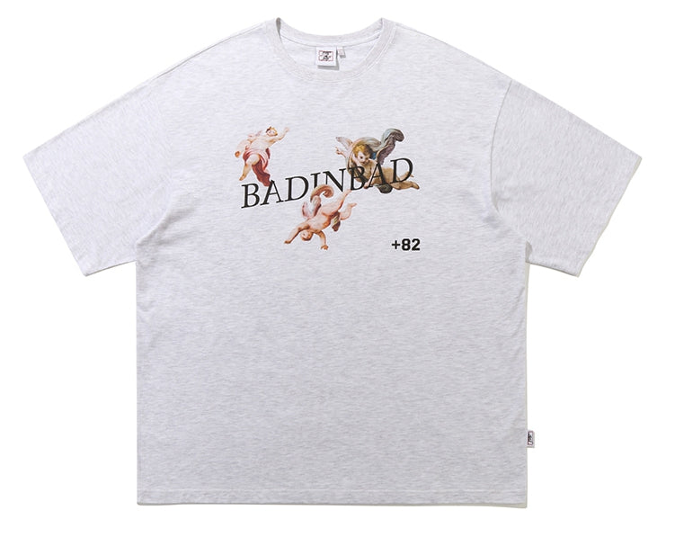 ベドインベド(BADINBAD) DAVID ANGEL TEE_LIGHT GREY