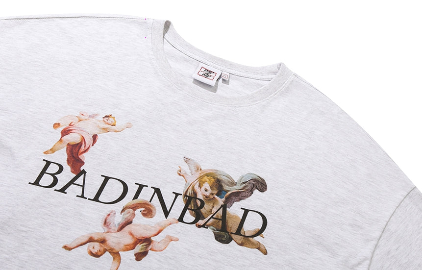 ベドインベド(BADINBAD) DAVID ANGEL TEE_LIGHT GREY