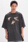 ベドインベド(BADINBAD) DAVID ANGEL TEE_CHARCOAL