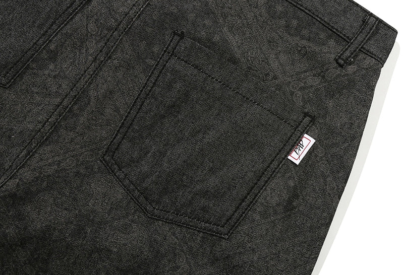 ベドインベド(BADINBAD) PAISLEY POCKET PANTS_BLACK