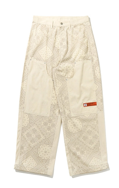 ベドインベド(BADINBAD) PAISLEY POCKET PANTS_OATMEAL