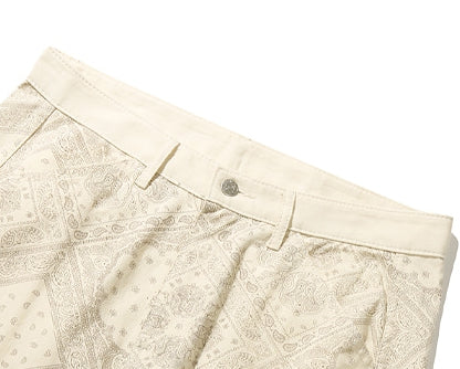 ベドインベド(BADINBAD) PAISLEY POCKET PANTS_OATMEAL