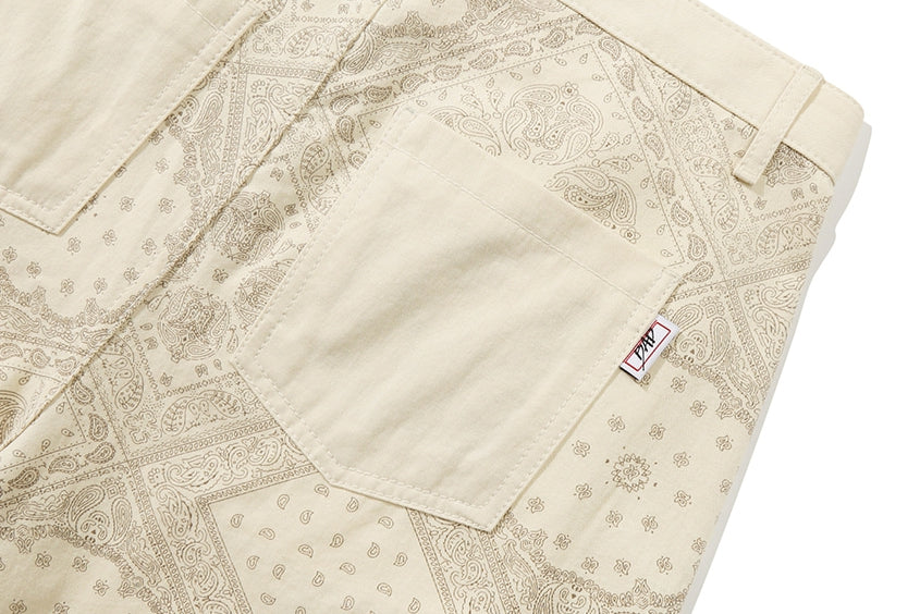 ベドインベド(BADINBAD) PAISLEY POCKET PANTS_OATMEAL