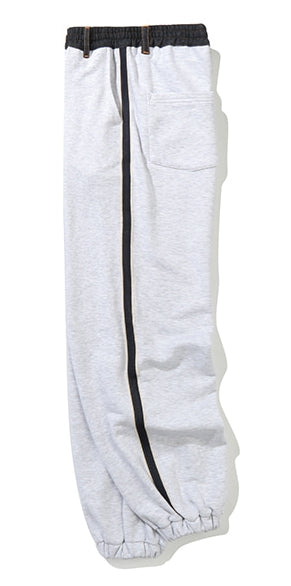 ベドインベド(BADINBAD) SIDE LINE PANTS_LIGHT GREY