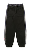 ベドインベド(BADINBAD) SIDE LINE PANTS_BLACK